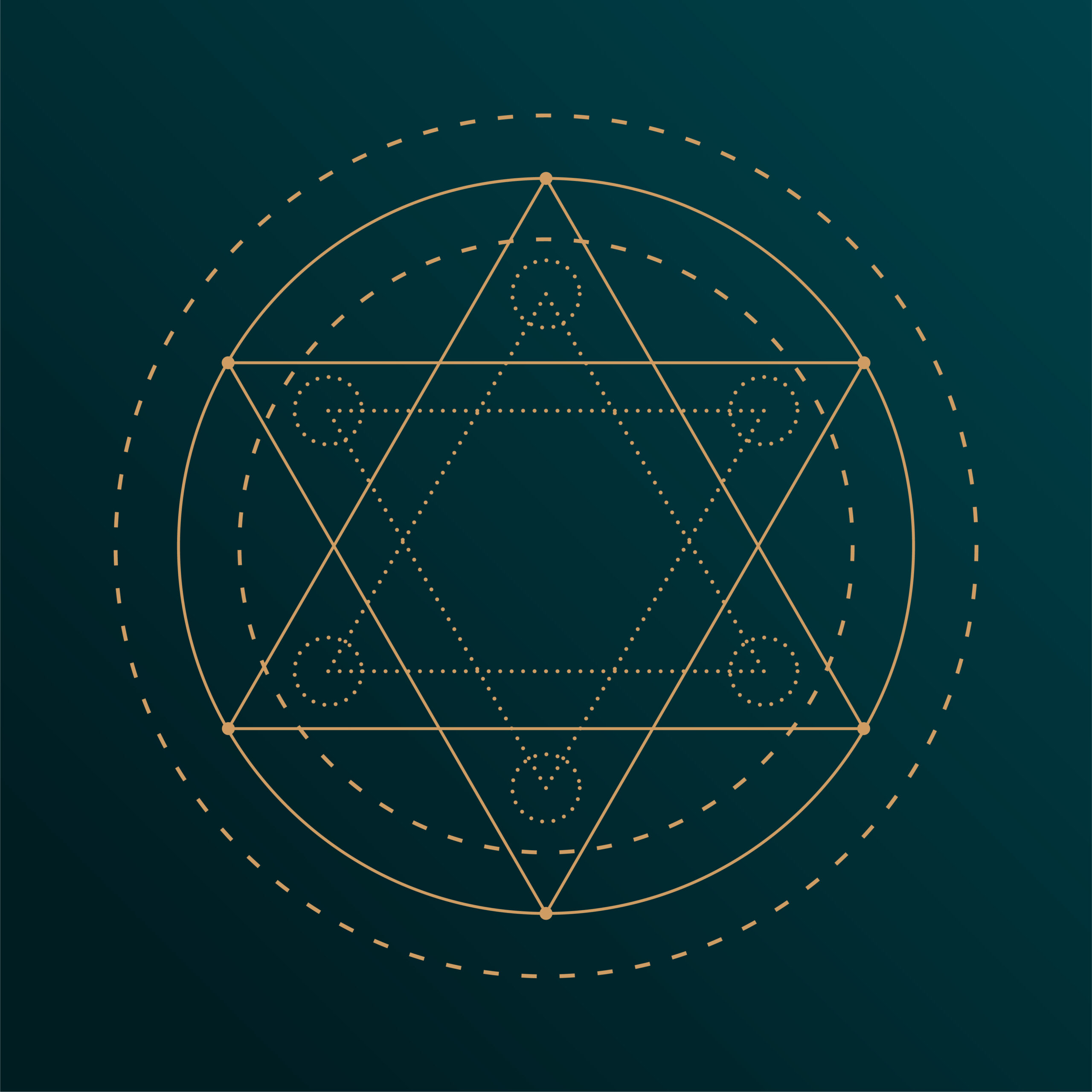 abstract geometry symbol background for meditation and yoga
